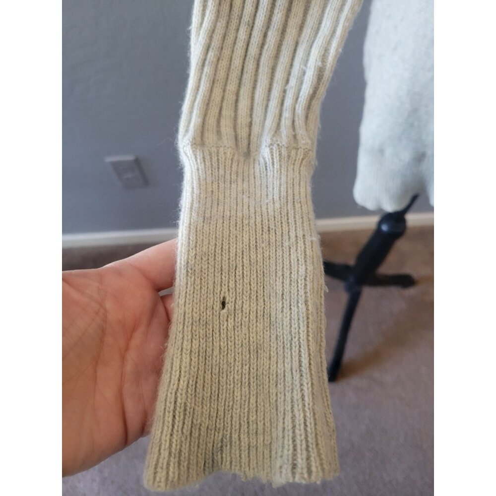 J Crew Ribbed Dolman Sleeve Wool/Cashmere Sweater Size M Old Money Preppy City - Picture 5 of 9